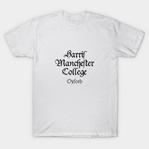 Oxford Harris Manchester Medieval University T-Shirt by RetroGeek